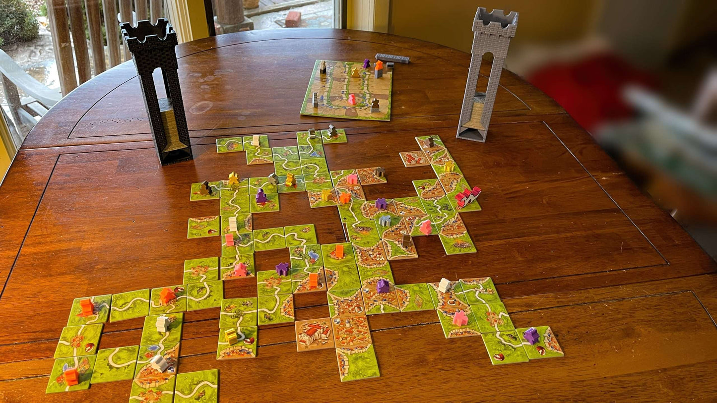 19 pc Carcassonne Meeple Set (Including Abbot, Builder, Pig, Large Meeple, Wagon, Mayor, Barn, Shepherd, Ringmaster, Messenger, and Robber)