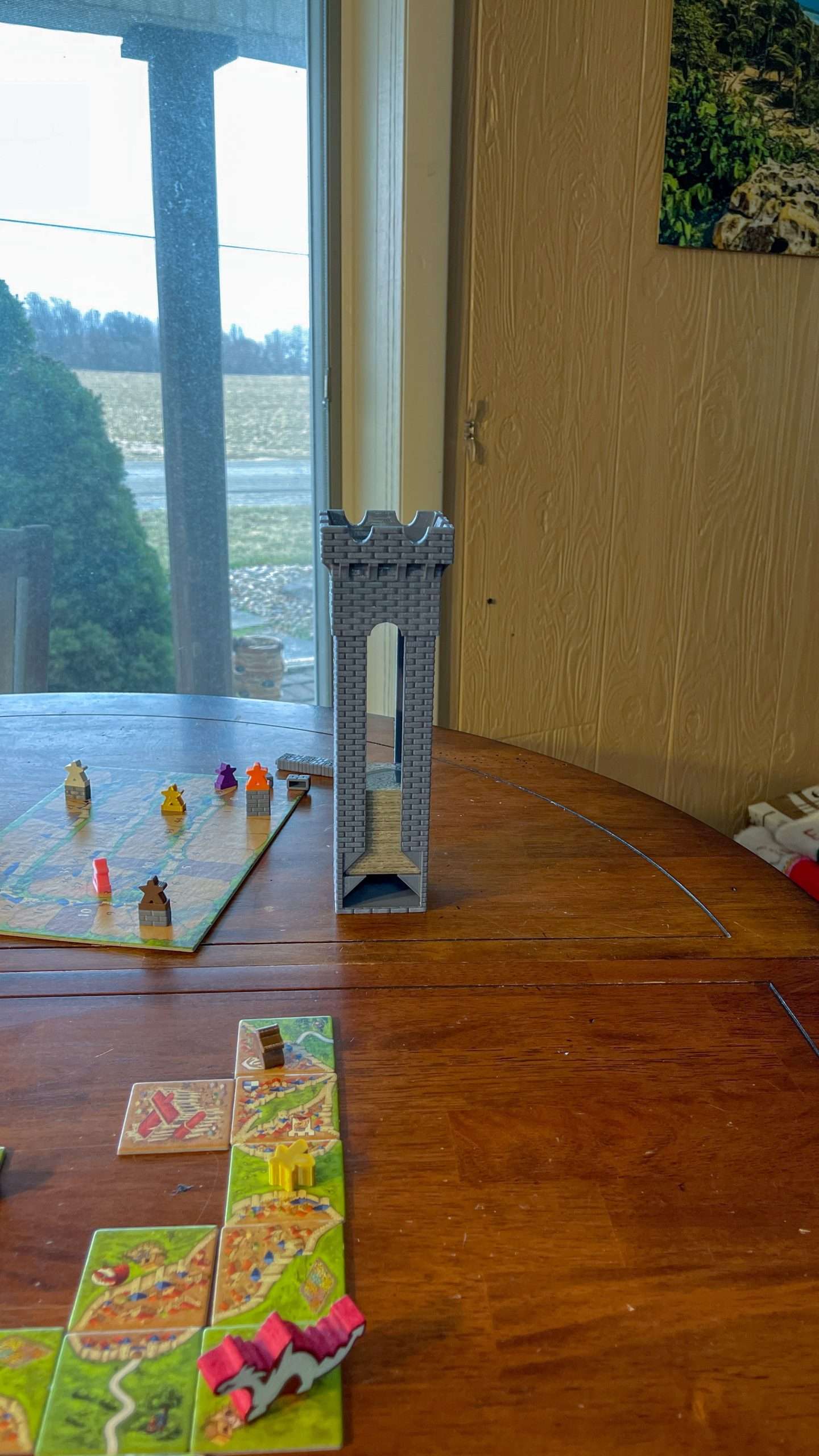 Carcassonne Tile Holder Dispenser