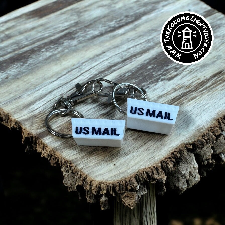 Mini Postal DPS Letter Tray Key Chain - 3D Printed Mail Tub with Swivel Hook, Perfect for Postal Lovers! (Copy)