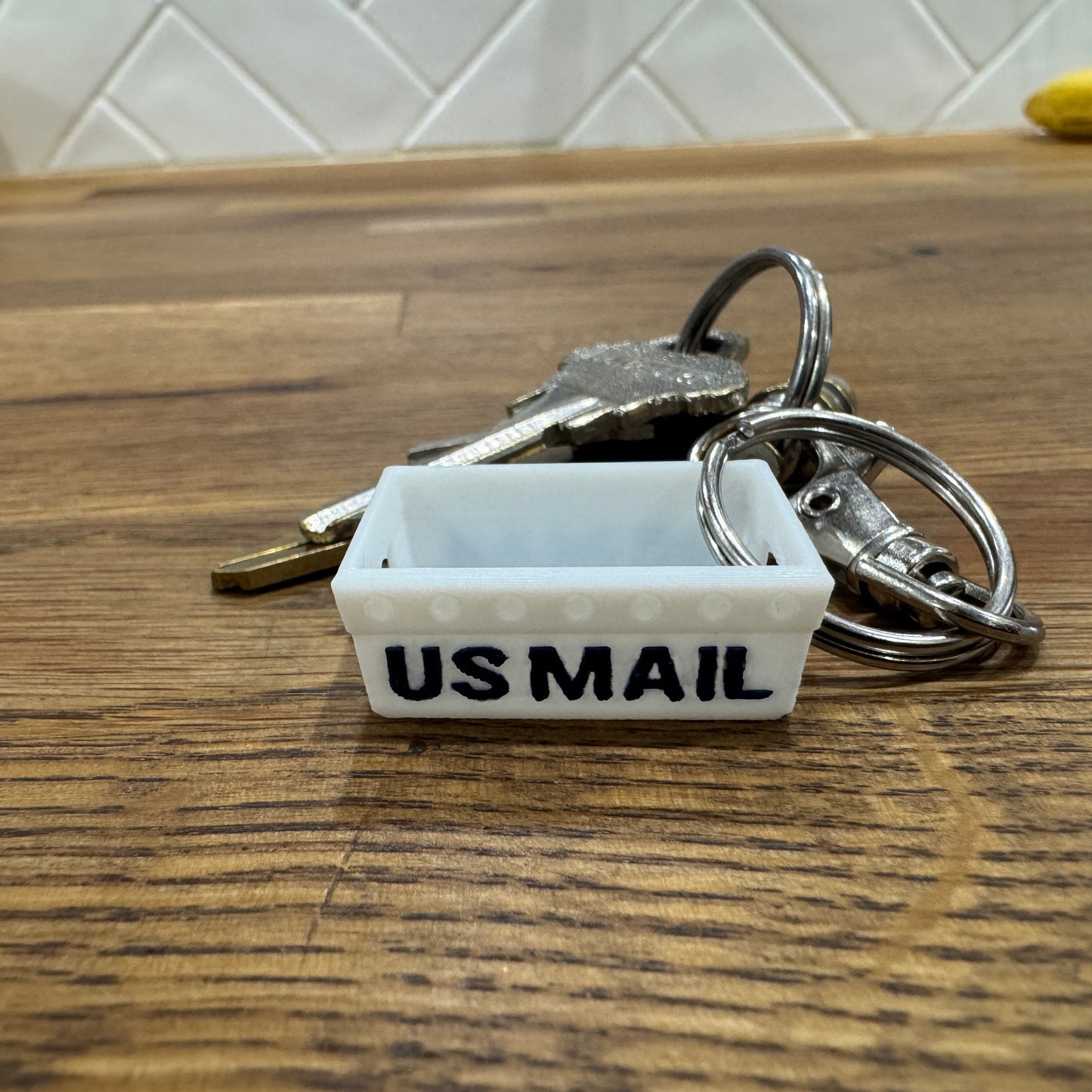 Mini Postal DPS Letter Tray Key Chain - 3D Printed Mail Tub with Swivel Hook, Perfect for Postal Lovers! (Copy)