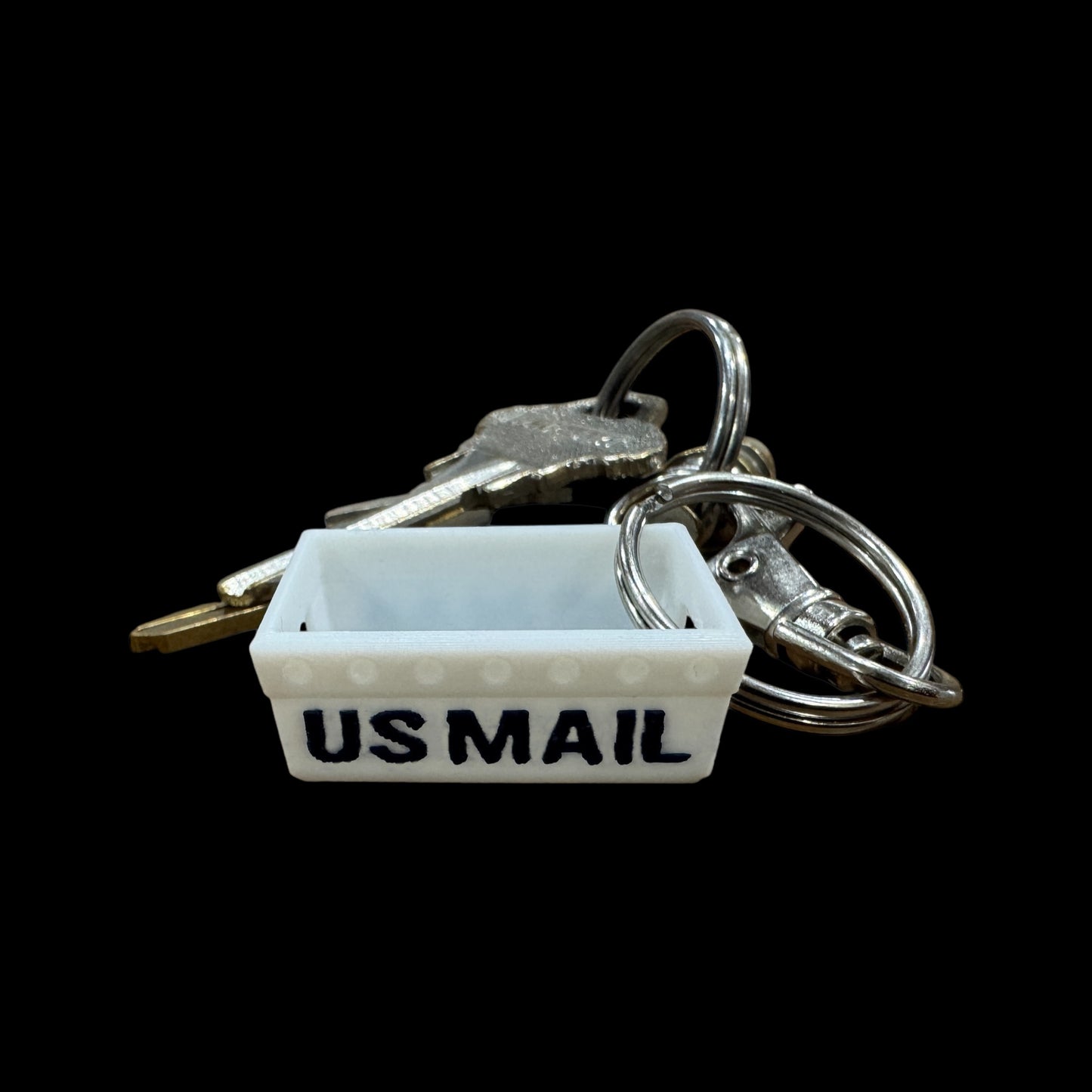 Mini Postal DPS Letter Tray Key Chain - 3D Printed Mail Tub with Swivel Hook, Perfect for Postal Lovers! (Copy)