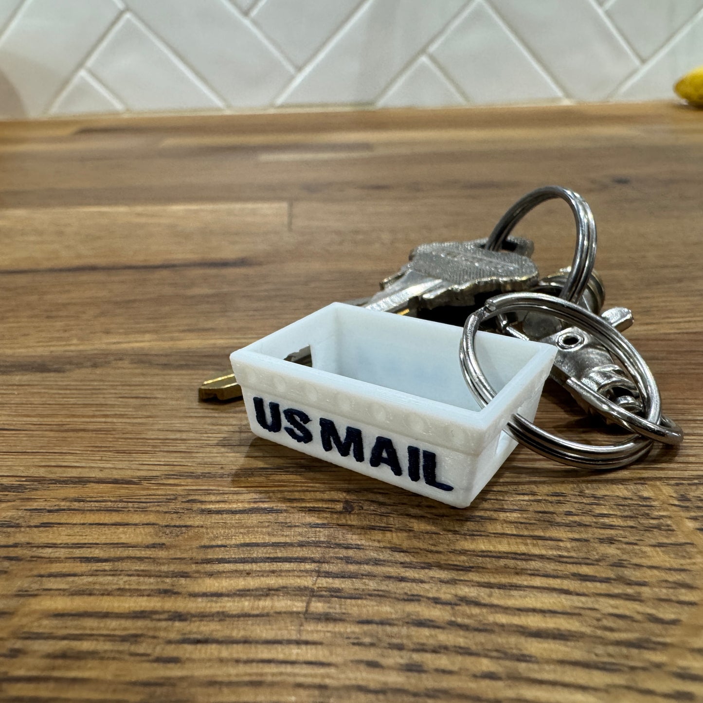 Mini Postal DPS Letter Tray Key Chain - 3D Printed Mail Tub with Swivel Hook, Perfect for Postal Lovers! (Copy)