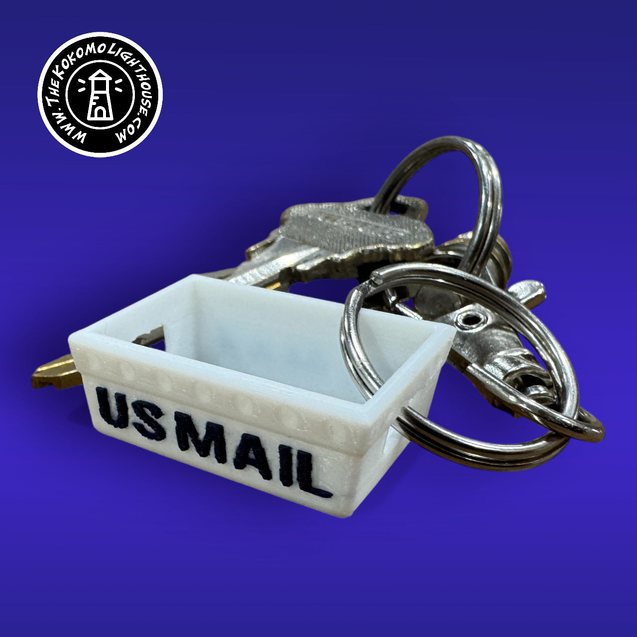 Mini Postal DPS Letter Tray Key Chain - 3D Printed Mail Tub with Swivel Hook, Perfect for Postal Lovers! (Copy)