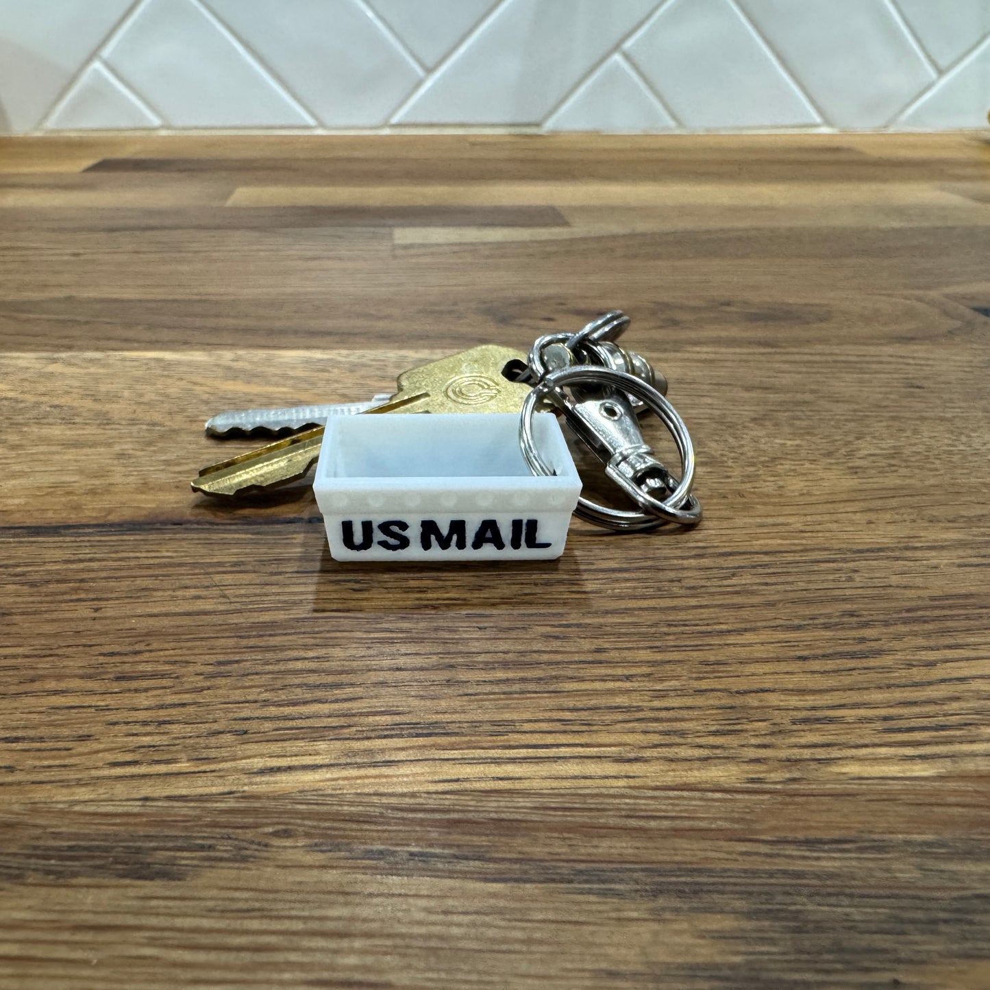 Mini Postal DPS Letter Tray Key Chain - 3D Printed Mail Tub with Swivel Hook, Perfect for Postal Lovers! (Copy)
