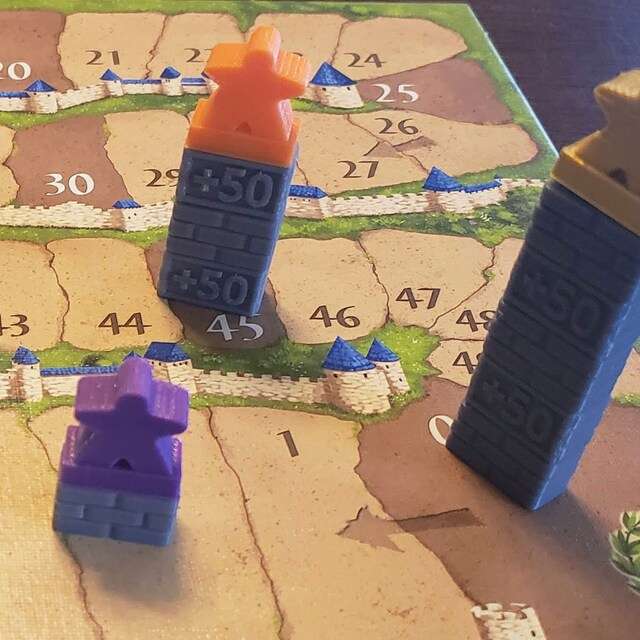 Carcassonne Meeple Block Scoring System