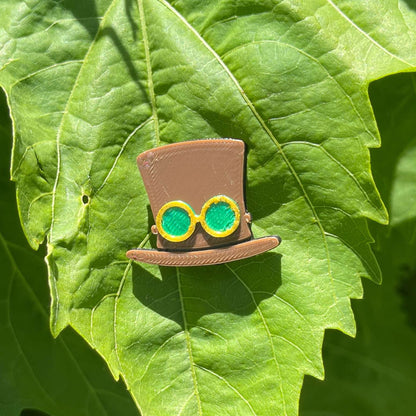Steampunk Plant Magnets - Set of three plant magnets in the steampunk theme!