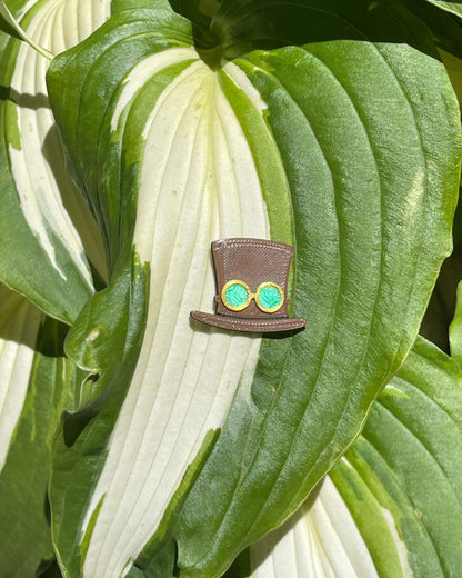 Steampunk Plant Magnets - Set of three plant magnets in the steampunk theme!