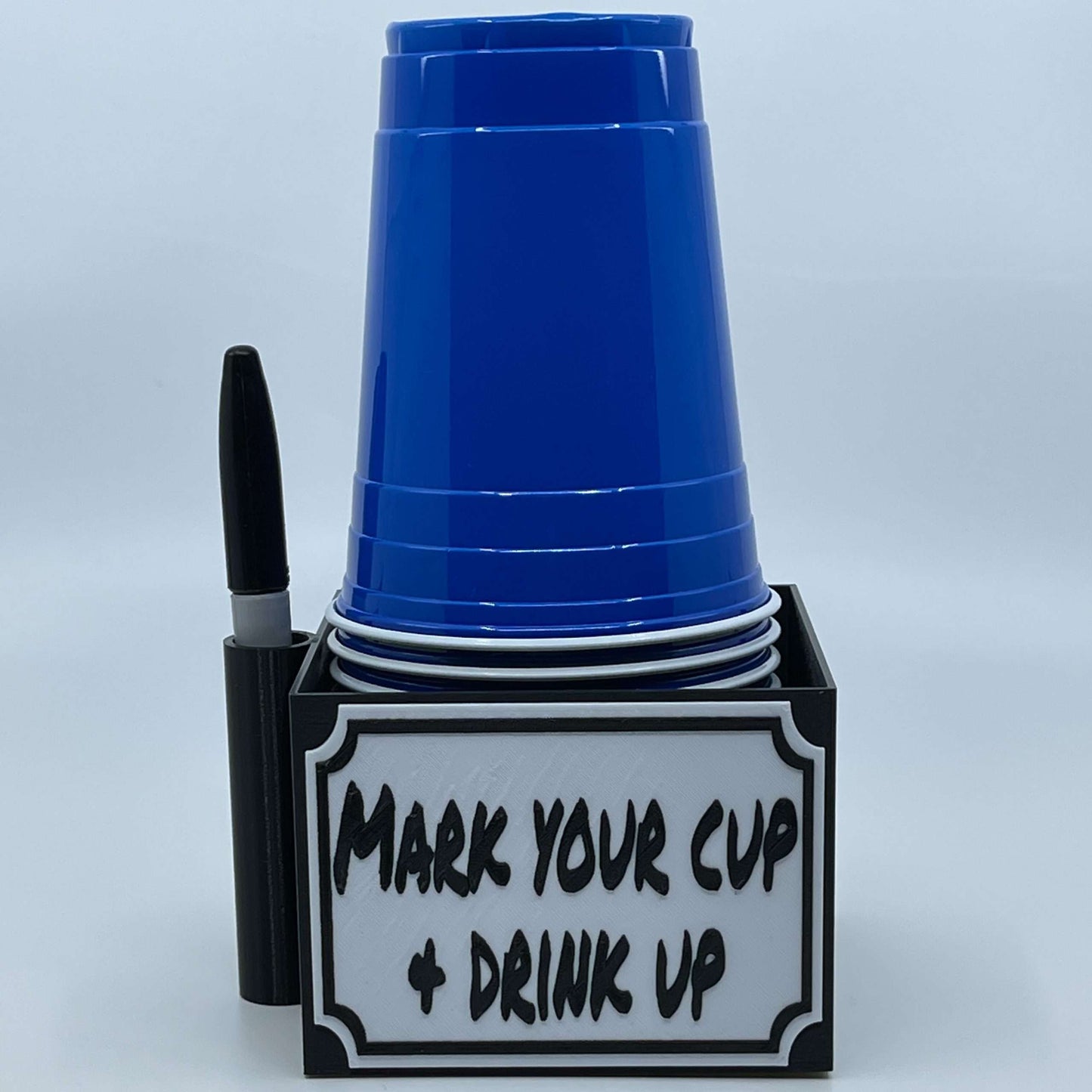 Solo Cup Holder with Marker Holder