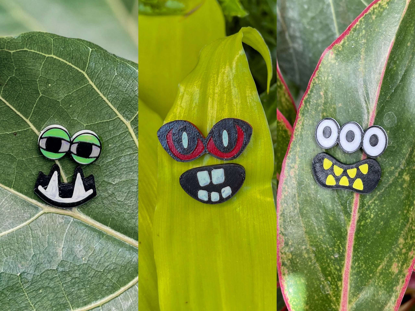 Set of 3 More Plant Monster Magnets!