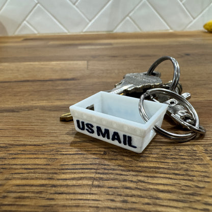 Mini Postal DPS Letter Tray Key Chain - 3D Printed Mail Tub with Swivel Hook, Perfect for Postal Lovers! (Copy)