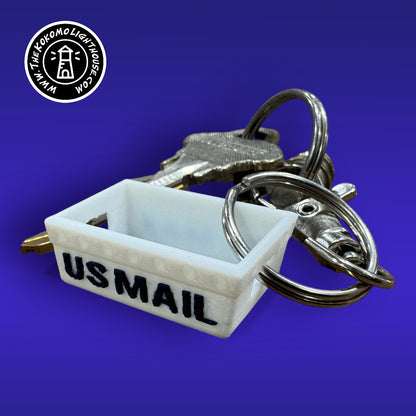 Mini Postal DPS Letter Tray Key Chain - 3D Printed Mail Tub with Swivel Hook, Perfect for Postal Lovers! (Copy)