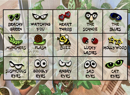 Plant Magnets - glasses and insects!