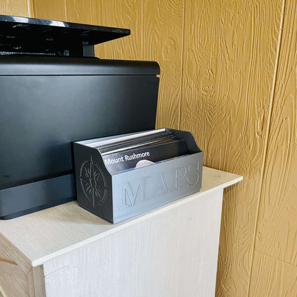 Map Storage and Organization Box For National Park Maps, State Park Maps, or other Maps