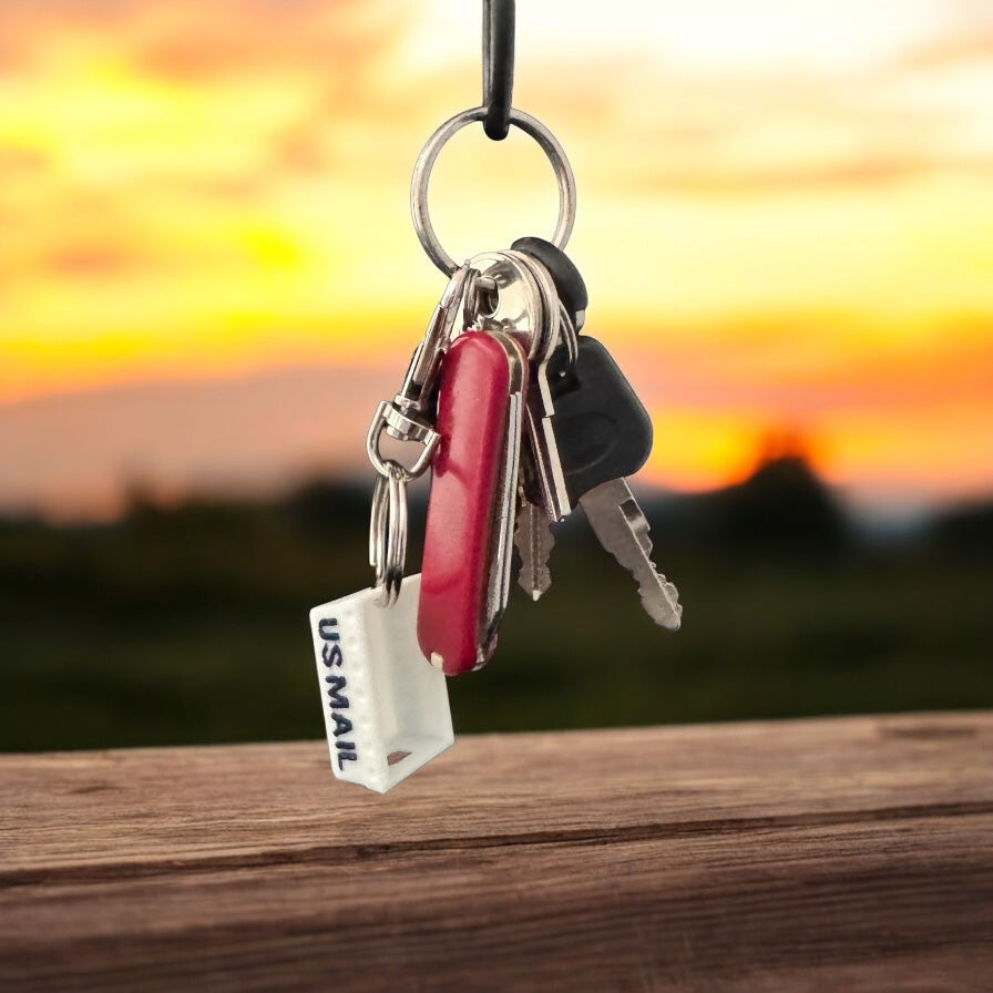 Mini Postal DPS Letter Tray Key Chain - 3D Printed Mail Tub with Swivel Hook, Perfect for Postal Lovers! (Copy)
