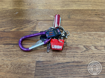 Mini Postal Red UBBM Tub Key Chain - 3D Printed Red UBBM Tub Key Ring with Swivel Hook, Perfect for Postal Lovers! (Copy)
