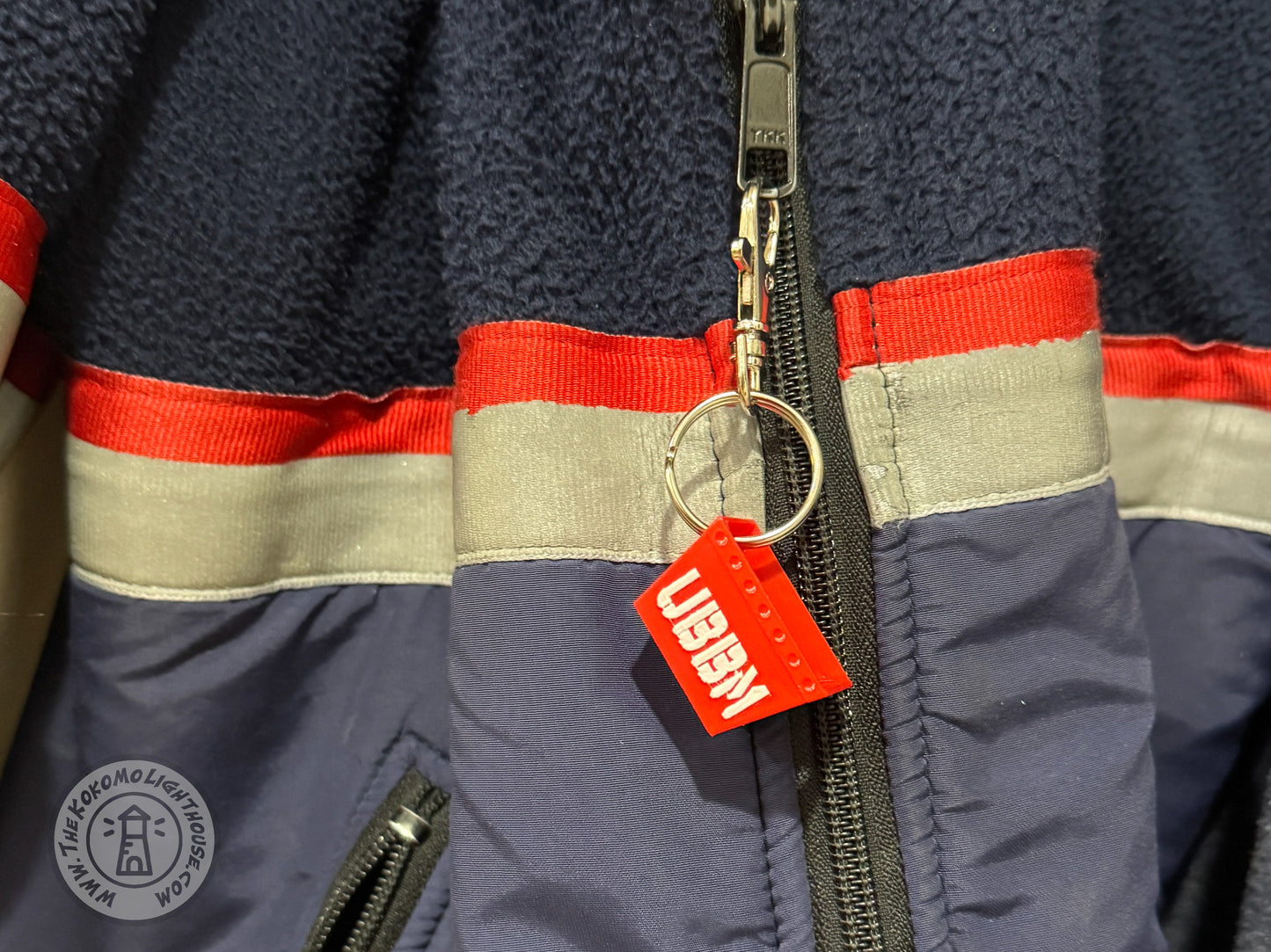 Mini Postal Red UBBM Tub Key Chain - 3D Printed Red UBBM Tub Key Ring with Swivel Hook, Perfect for Postal Lovers! (Copy)