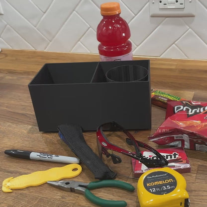Forklift Caddy: Magnetic Cup Holder and Gear Organizer