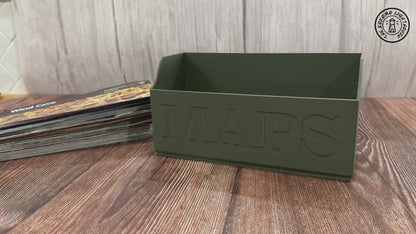 Map Storage and Organization Box For National Park Maps, State Park Maps, or other Maps